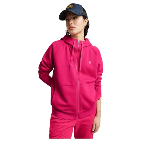 G-Star Damen Premium Core 2.1 Hooded Zip Thru Sweatshirt, Rosa (pink Peacock D22727-C235-G694), XXL von G-Star RAW