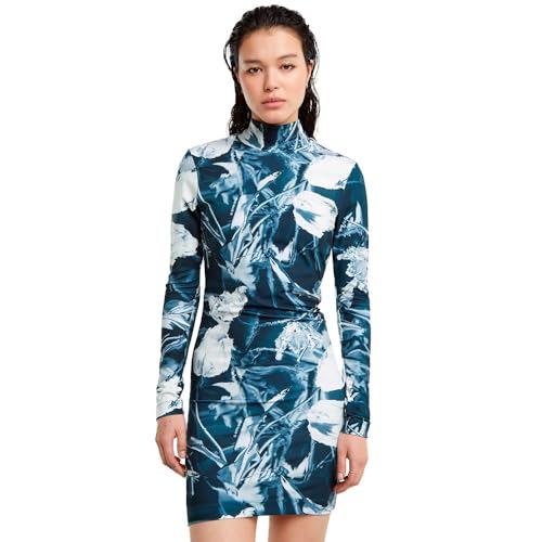 G-Star Damen Printed Slim Kleid, Mehrfarben (White Liquid Layers D25037-D774-G896), XXL von G-STAR