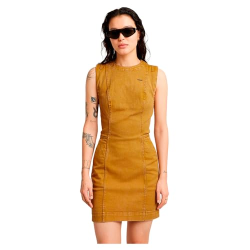 G-Star Damen Shift Kleid, Beige (Bronze Mist D25249-D730-G687), L von G-STAR