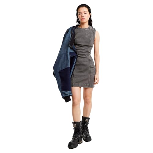 G-Star Damen Shift Kleid, Grau (Granite D25249-D730-1468), S von G-STAR