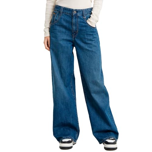 G-Star Damen Skater High Loose Jeans, Blau (Faded Blue Glacier D25286-d536-g841), 29W / 32L von G-Star Raw