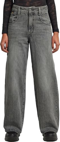 G-Star Damen Skater High Loose Jeans, Grau (Faded Rock Bottom D25286-d490-g918), 27W / 30L von G-Star Raw
