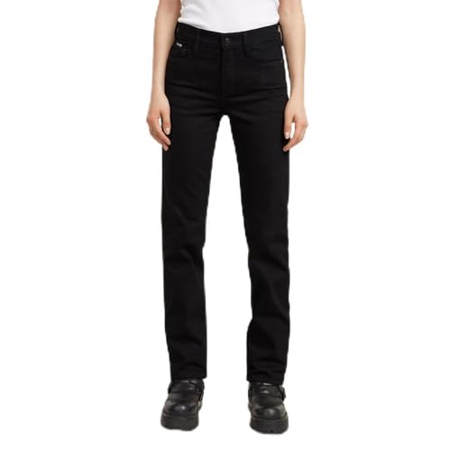 G-Star Damen Strace Straight Jeans, Schwarz (Pitch Black D23951-B479-A810), 31W / 32L von G-STAR