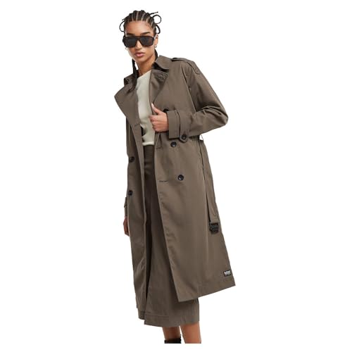 G-Star Damen Trenchcoat, Braun (turf D25197-D728-273), L von G-Star RAW