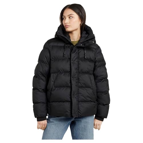 G-Star Damen Whistler Short Puffer, Schwarz (dk black D25186-B958-6484), XL von G-STAR