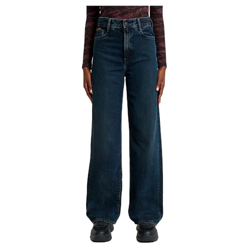 G-Star Damen Deck 2.0 High Loose Jeans, Blau (Worn in deep Space D23591-D489-G949), 30W / 34L von G-Star RAW