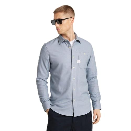 G-Star Herren Bristum 2.0 Slim Hemd, Mehrfarben (ash Blue bt D23553-D742-G771), XS von G-Star RAW