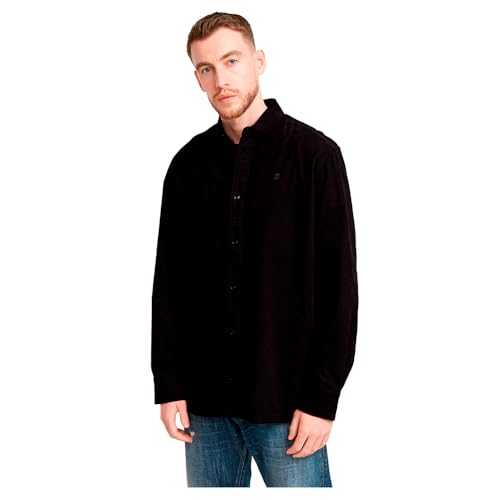 G-Star Herren Clean Regular Shirt, Schwarz (dk Black D25196-D751-6484), M von G-STAR