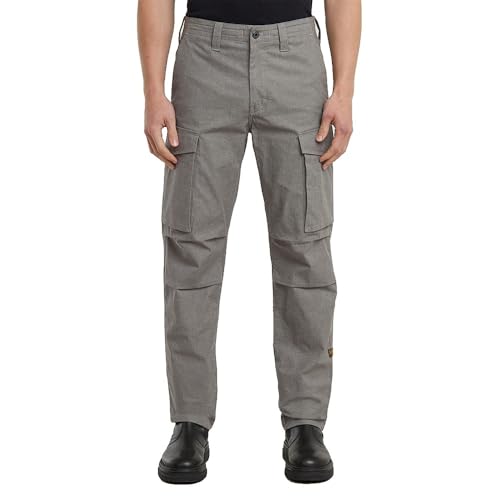 G-Star Herren Core Regular Cargo, Mehrfarben (gs Grey/Milk Dobby D24309-D921-H061), 36W / 30L von G-STAR