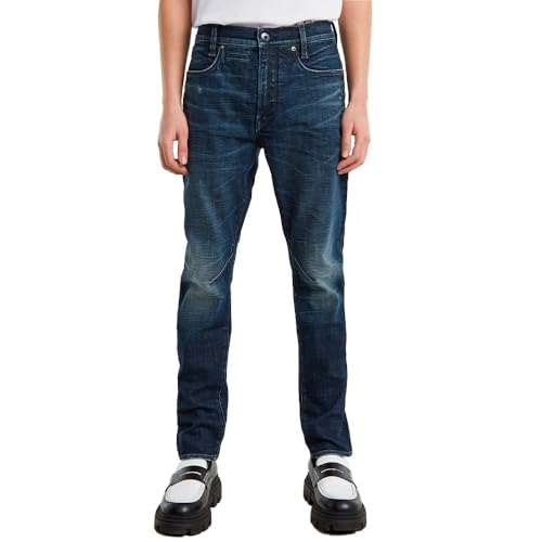 G-Star Herren D-STAQ 3D Slim Jeans, Grau (Worn in Galaxy Rays Destroyed D05385-C051-G765), 36W / 34L von G-STAR
