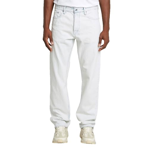 G-Star Herren Dakota Regular Straight Jeans, Blau (Beached Faded Clifton Blue D23691-D436-H122), 33W / 32L von G-STAR