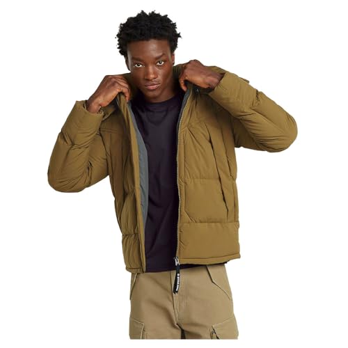 G-Star Herren G- Whistler Padded Hooded Jacke 2.0, Braun (kangaroo D25345-D518-7162), S von G-STAR