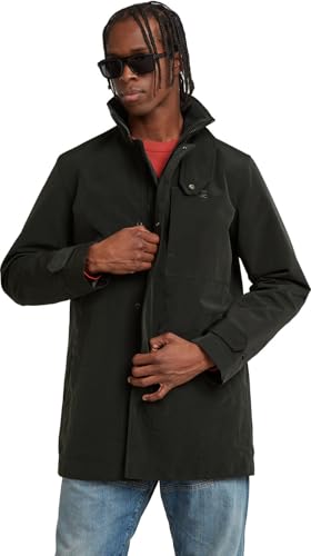 G-Star Herren Garber Trenchcoat, Mehrfarben (dk black/gs grey D25378-C408-G766), XXL von G-Star RAW