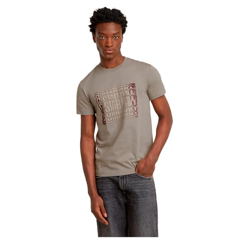 G-Star Herren Gradient Graphic T-Shirt, Beige (Elephant Skin D25084-336-G106), M von G-STAR