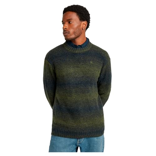 G-Star Herren Gradient Knitted Pullover, Mehrfarben (dk Moss Gradient D25120-D757-G880), L von G-Star RAW