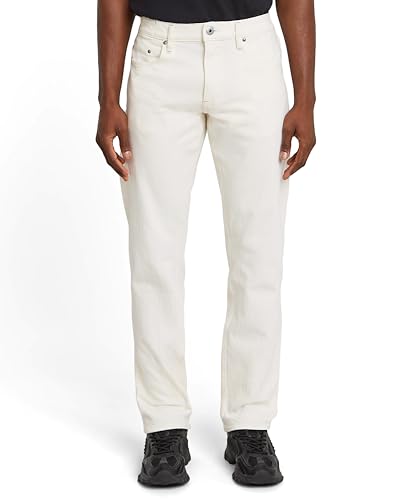 G-Star Herren Mosa Straight Jeans, Beige (96 Ecru mom Washes D23692-D552-H161), 30W / 32L von G-STAR
