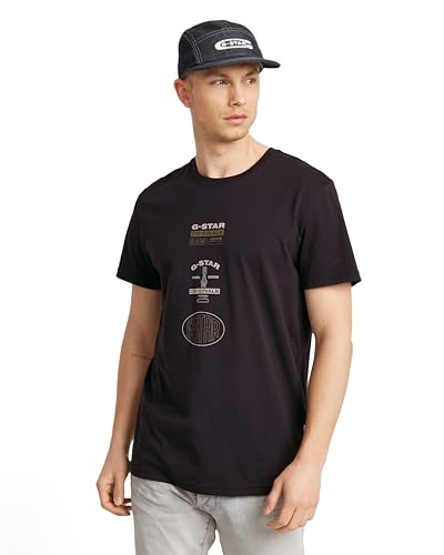 G-Star Herren Multi Originals T-Shirt, Schwarz (dk Black D25083-C506-6484), M von G-STAR RAW