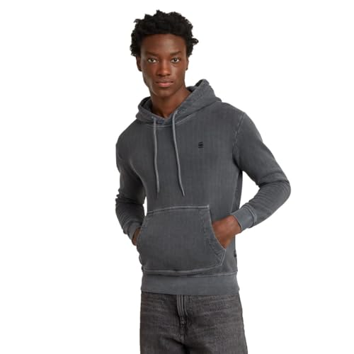 G-Star Herren Overdyed Hoodie, Schwarz (dk Black gd D25103-D688-B564), XXL von G-STAR