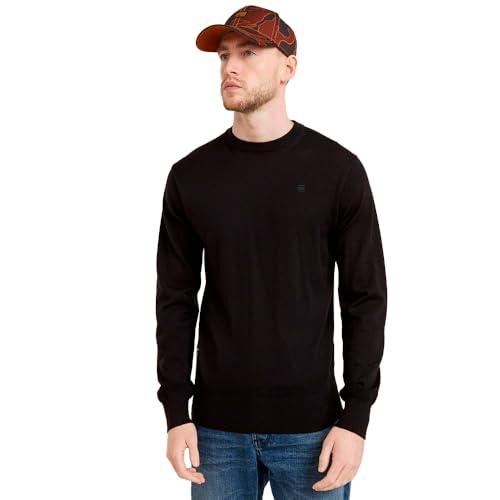 G-Star Herren Premium Core Knitted Pullover, Schwarz (dk Black D25174-D847-6484), XXL von G-STAR RAW
