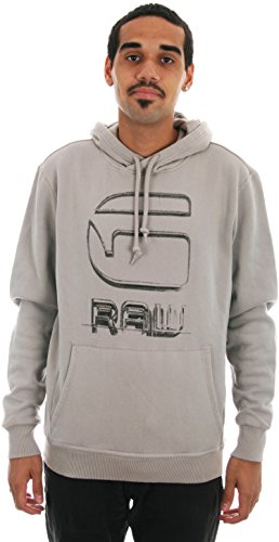 G-Star Herren RCK 2 HDD sw ls Kapuzenpullover, Braun (Industrial Grey 1816), XXX-Large (Herstellergröße: XXXL) von G-Star