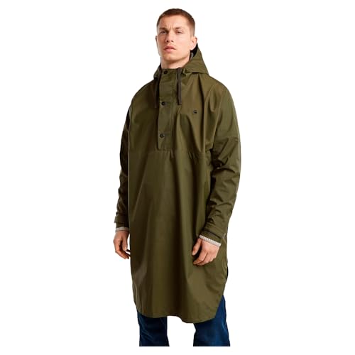 G-Star Herren Rain Poncho, Mehrfarben (shadow olive/gs grey D25398-D606-G767), S von G-STAR