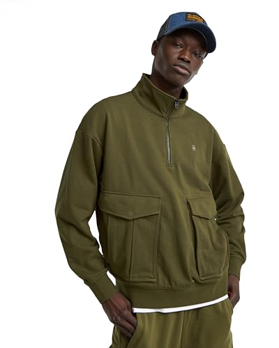 G-Star Herren Rovic Skipper Loose Sweatshirt, Grün (Shadow Olive D25096-D566-B230), M von G-STAR