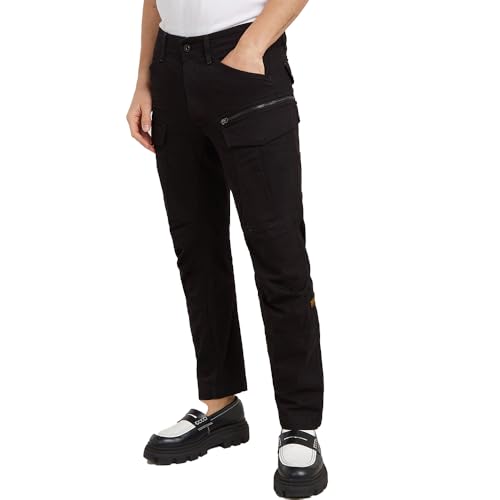 G-Star Herren Zip Cargohose 3D Tapered, Schwarz (dk Black D25665-D846-6484), 36W / 34L von G-Star RAW