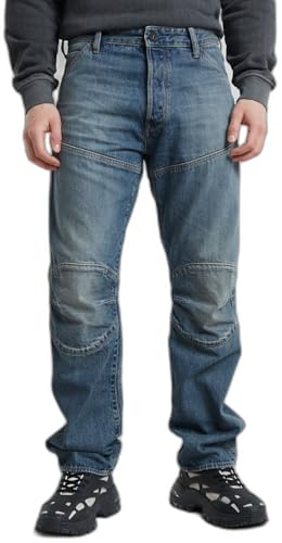 G-Star Herren G-Star Elwood 3D Regular Jeans, Blau (Antique Faded Oasis D23699-D499-D338), 32W / 34L von G-Star RAW