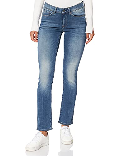 G-Star RAW Damen 3301 Contour Straight Jeans, Blau (medium Aged 60875-7802-071), 28W / 30L von G-STAR RAW