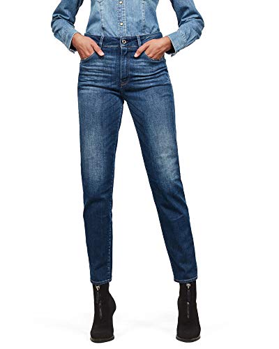 G-Star RAW Damen 3301 High Straight 90's Ankle Colored Jeans, Blau (Faded Cobalt D09988-C046-B201), 26W / 32L von G-STAR RAW