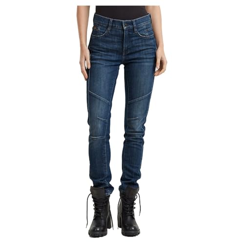 G-STAR Damen Ace 2.0 Biker Slim Straight Jeans, Blau (Worn in Blizzard D25285-D761-G799), 31W / 30L von G-Star Raw