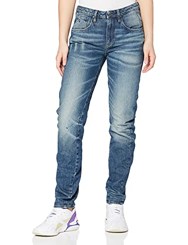 G-Star RAW Damen Arc 3D Low Waist Boyfriend Jeans, Blau (medium Aged 60892-8452-071), 23W / 32L von G-STAR