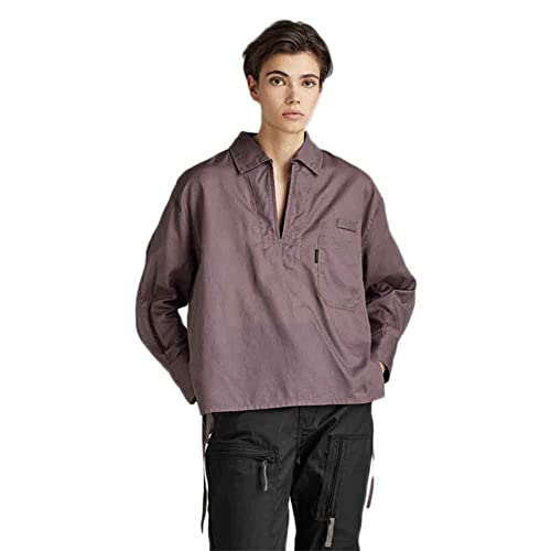 G-Star RAW Damen Bowling Poloshirt, Purpur (dk Taupe Fungi D22152-C936-4751), S von G-STAR