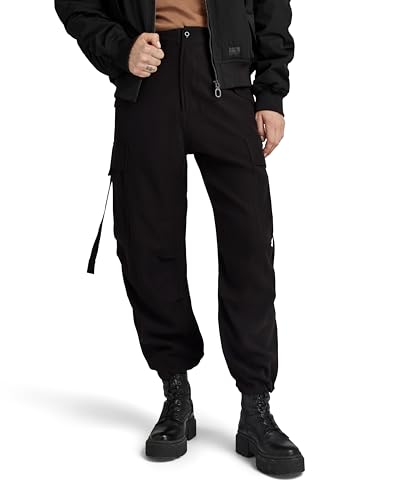 G-Star RAW Damen Cargo Cropped Drawcord Hose, Schwarz (dk Black D24389-D522-6484), 23 von G-STAR RAW
