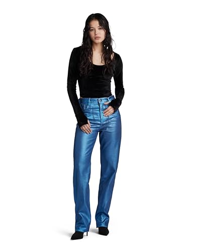 G-Star RAW Damen Deep Scoop Slim Body, Schwarz (dk Black D23789-D422-6484), L von G-Star RAW