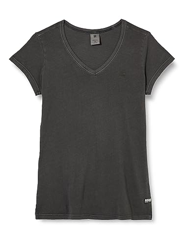 G-Star RAW Damen Eyben Slim V-Neck Top, Schwarz (dk Black gd D21314-B059-B564), XXS von G-Star