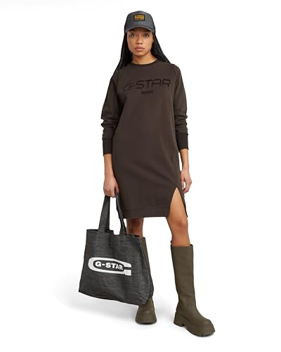 G-Star Damen Flock Print Sweater Dress, Braun (Chocolate Plum D25038-D589-G692), M von G-Star RAW
