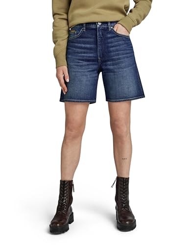 G-Star RAW Damen High Bermuda Shorts Clean Edge, Blau (Worn in isola Night D24372-D538-G331), 24 von G-Star RAW
