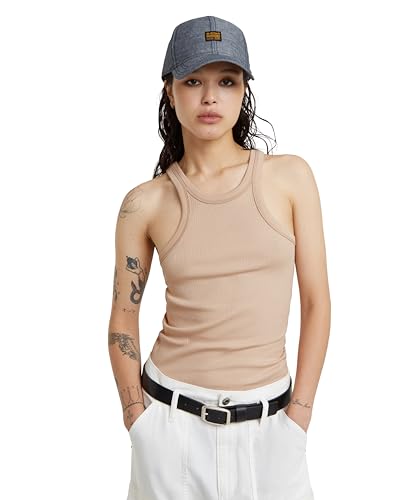 G-Star RAW Damen Italian Army Ultra Slim Tanktop, Beige (Moonlight D22768-D289-G287), S von G-STAR