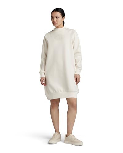 G-Star RAW Damen Mock Raglan Sweat Kleid, Beige (Eggnog D23917-D425-G076), XXL von G-Star RAW