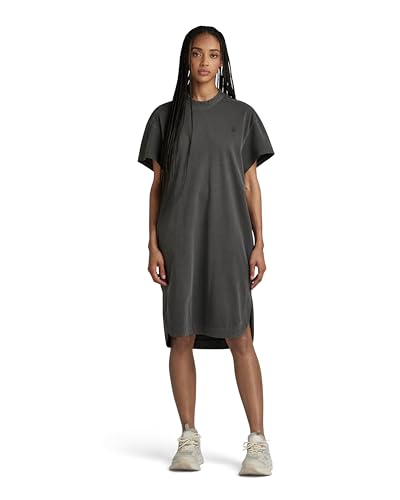 G-Star RAW Damen Overdyed Loose T-Shirt Kleid, Schwarz (dk Black gd D24483-D610-B564), XXS von G-STAR