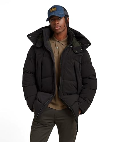 G-Star Herren G- Whistler Padded Hooded Parka 2.0, Schwarz (dk black D25347-D518-6484), L von G-Star RAW