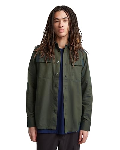 G-Star RAW Herren CPO Regular Hemd, Mehrfarben (Galaxy Fisher/Tobacco Oxford D23583-C895-G099), XS von G-Star RAW