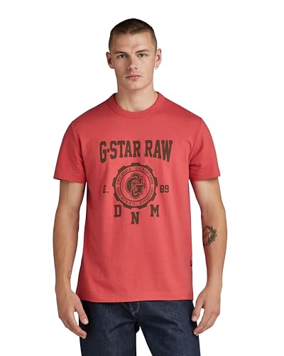G-Star RAW Herren Collegic T-Shirt, Rosa (Finch D24447-D593-5789), XS von G-STAR RAW