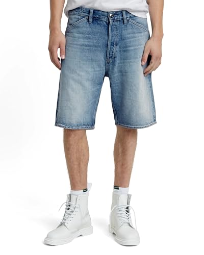 G-Star RAW Herren Denim Loose Shorts, Blau (Sun Faded Blue Donau D24443-D436-G347), 28 von G-Star RAW