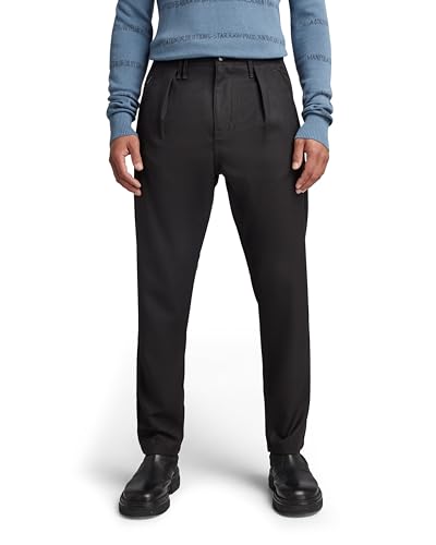 G-Star RAW Herren Drawstring Tapered Chinohose, Schwarz (dk Black D21979-C897-6484), 34 von G-STAR RAW