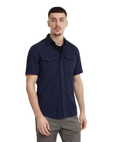 G-Star RAW Herren Dunda Slim Stripe Poloshirt, Grün (ensis Green D17127-5864-6057), XXL von G-STAR RAW