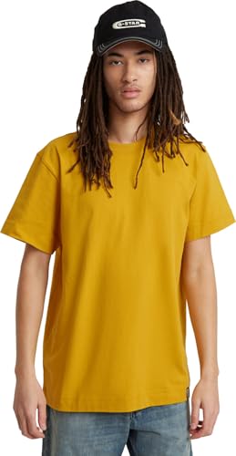 G-Star RAW Herren Essential Loose T-Shirt, Gelb (dk Spice D23471-C784-8171), S von G-STAR RAW