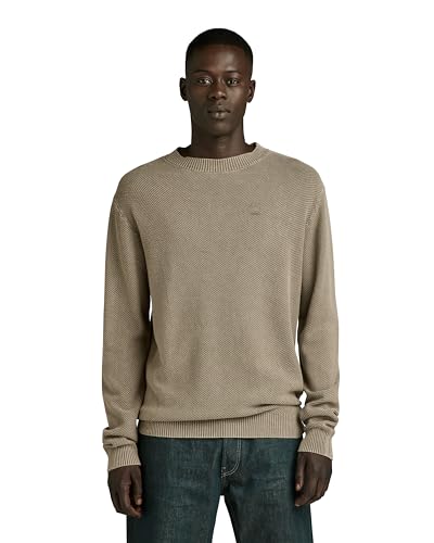 G-Star RAW Herren Moss Knitted Pullover, Grün (Shamrock gd D24461-D630-B681), XS von G-Star RAW