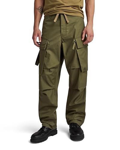 G-Star RAW Herren R-3N Balloon Cargohose, Grün (Shadow Olive D24305-A504-B230), XS von G-STAR
